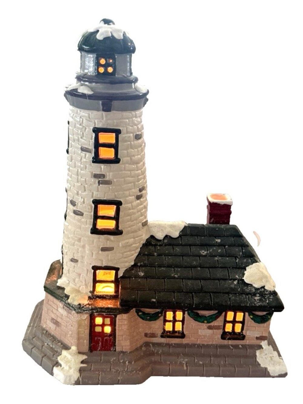 Department 56 Original Snow Village Lighthouse Light Original Box Christmas 1987